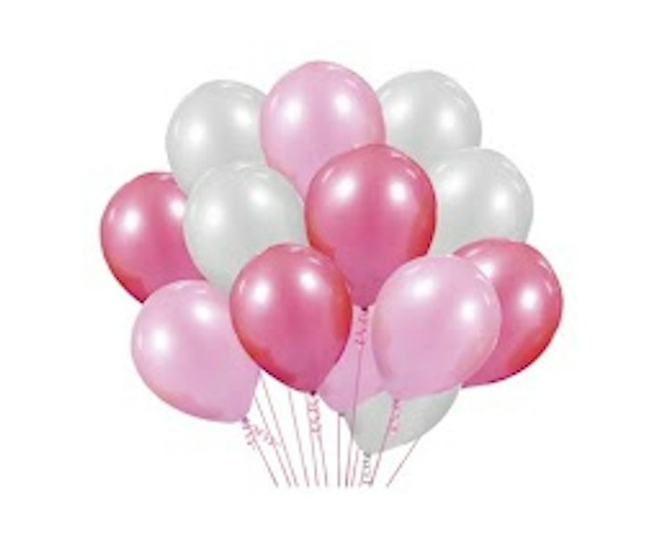 12 Helium Solid Balloons