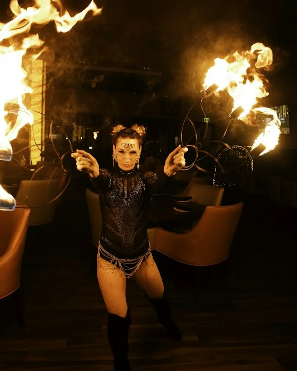 Fire dancers