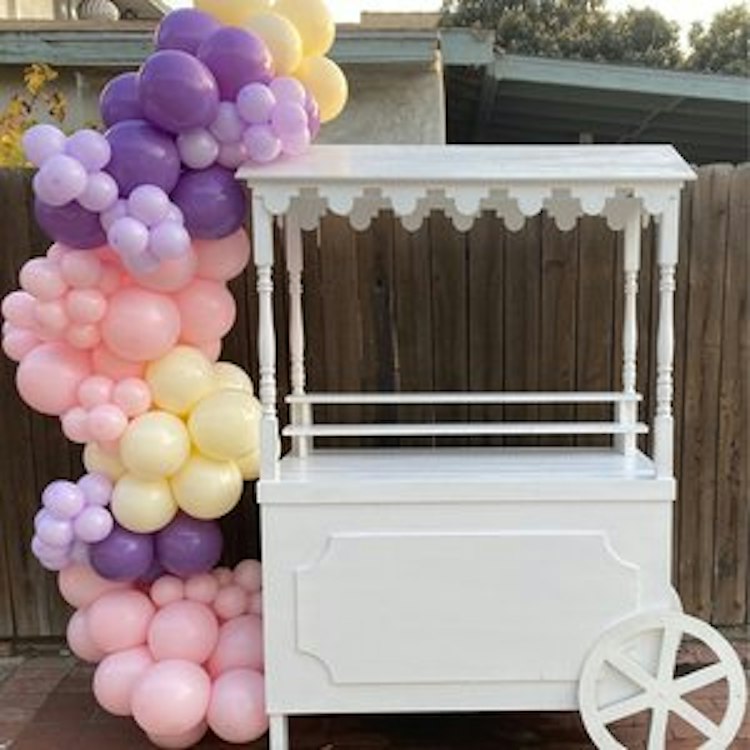 White Candy Cart