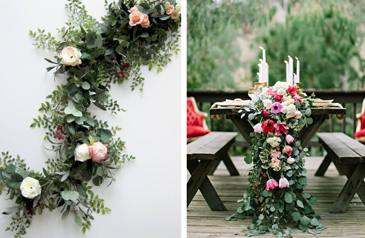 Mixed Floral Garland - 1 foot