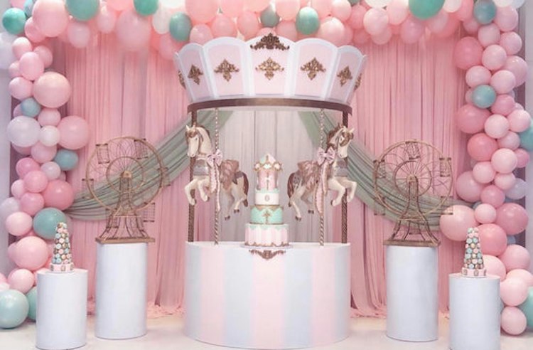 Carousel w/Horses Backdrop