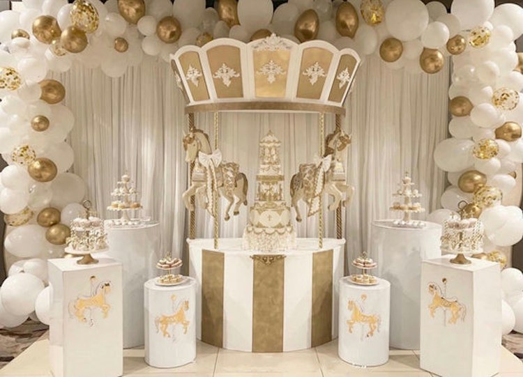 Carousel w/Horses Backdrop