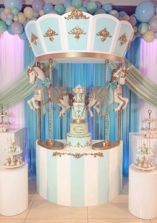 Carousel w/Horses Backdrop