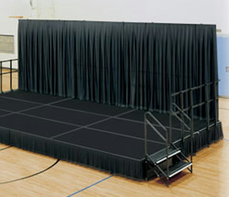 Custom Stage with Side Curtains 3 ft x 6 ft
