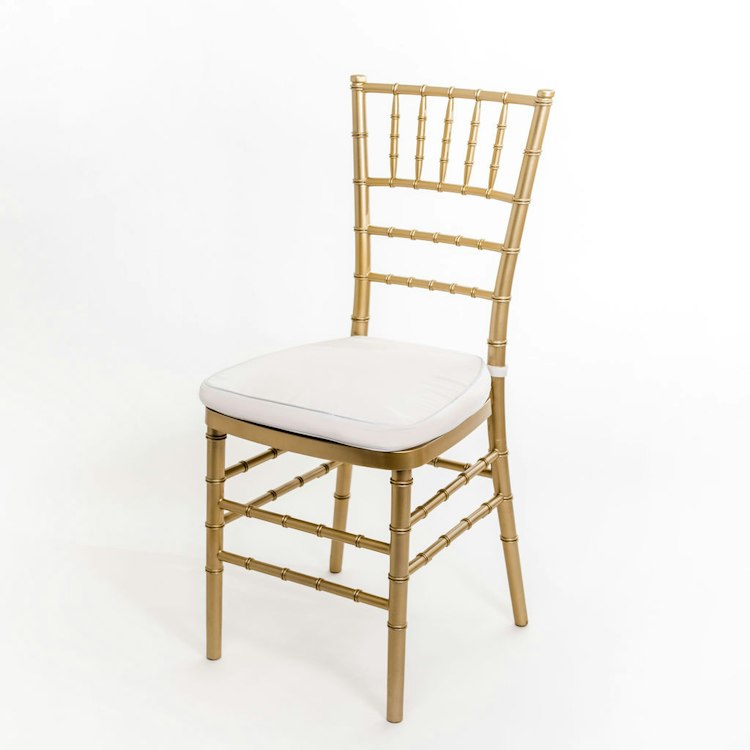 Gold Chiavari Chair with Cushion