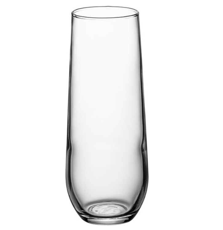 Flute Glass 8.5 oz. Stemless