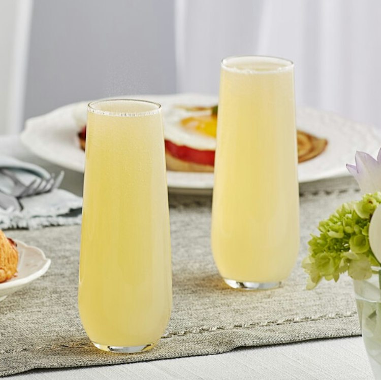 Flute Glass 8.5 oz. Stemless
