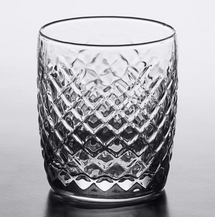 Cross-Hatch 10 oz. Rocks/ Old Fashioned Glass