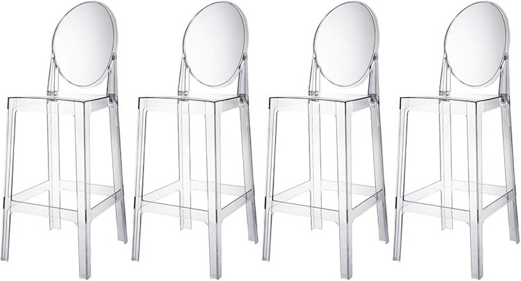 Clear Ghost Barstool