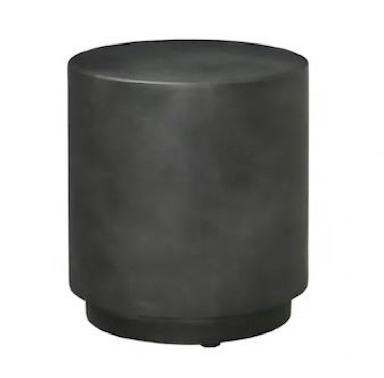 Charcoal Grey Cylinder Side Tables/Ottomans