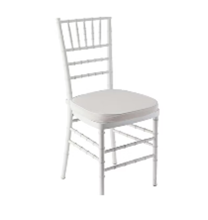 Chiavari Chairs (White) With Cushions