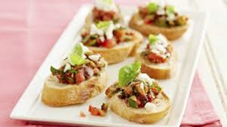 Appetizer -Tapenade on Bruschetta