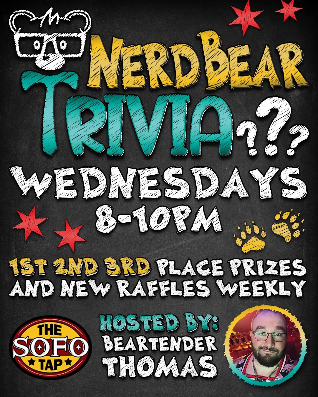 NERD BEAR TRIVIA at The SoFo Tap on Sep 23, 2026