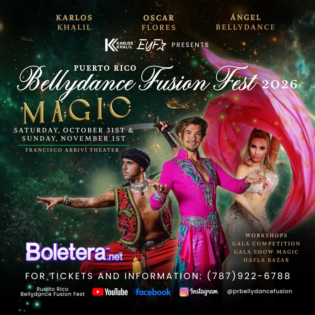 Puerto Rico Bellydance International 2026 GALA at Teatro Francisco Arriví on Nov 1, 2026
