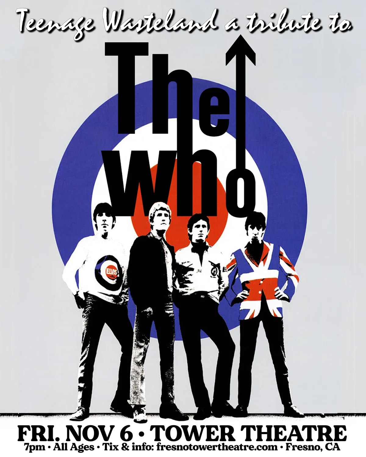 THE WHO Tribute - Teenage Wasteland at Tower Theatre for the Performing Arts on Nov 6, 2026