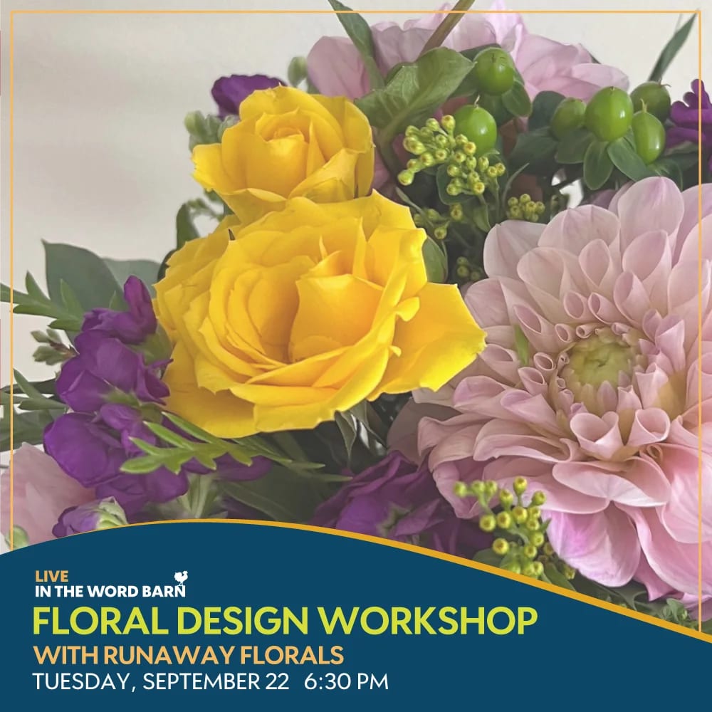 Floral Design Workshop at The Word Barn Meadow on Sep 22, 2026