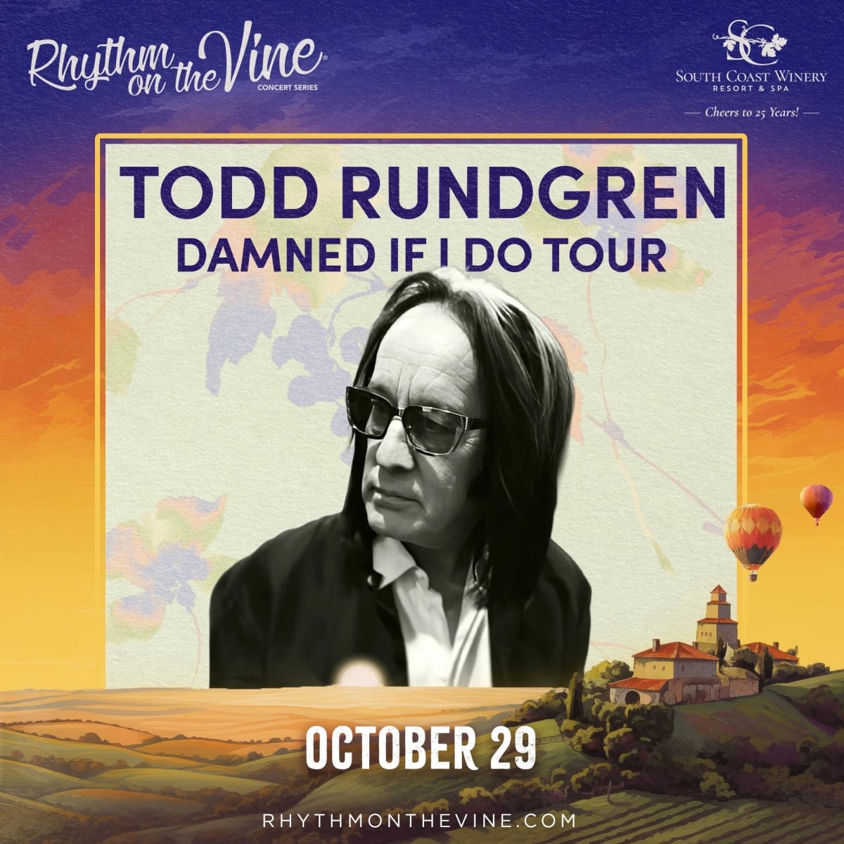 Todd Rundgren at South Coast Winery Resort & Spa on Oct 29, 2026