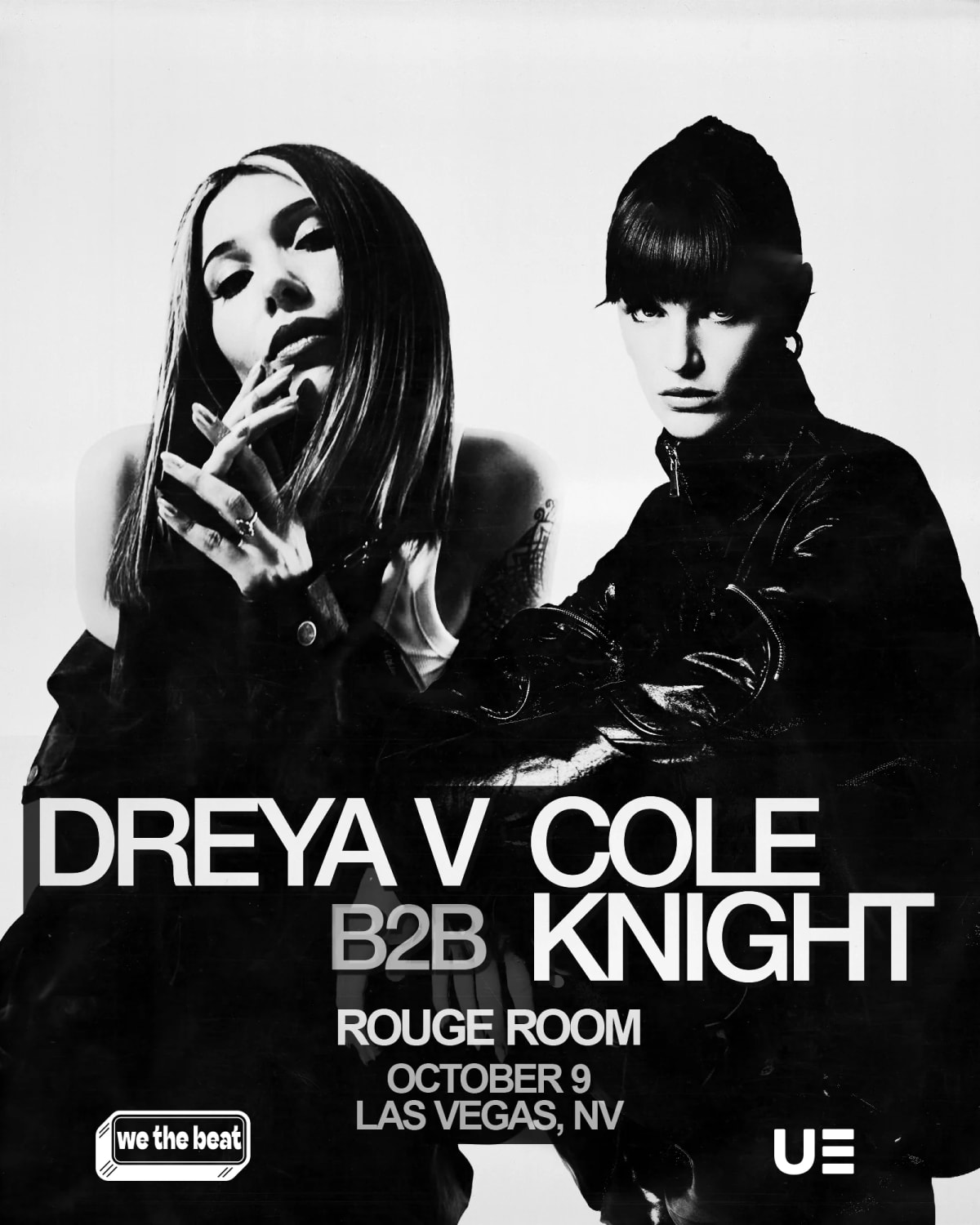 Rouge Noir: Dreya V B2B Cole Knight at Rouge Room on Oct 9, 2026