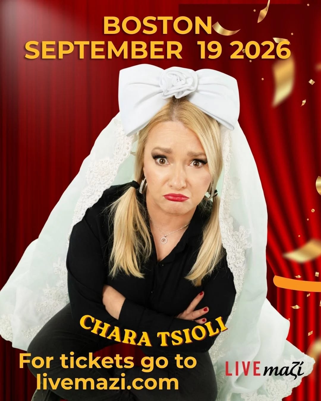 Boston | Greek Comedy Night with Chara Tsioli at Taxiarchae/Archangels Greek Orthodox Church on Sep 19, 2026