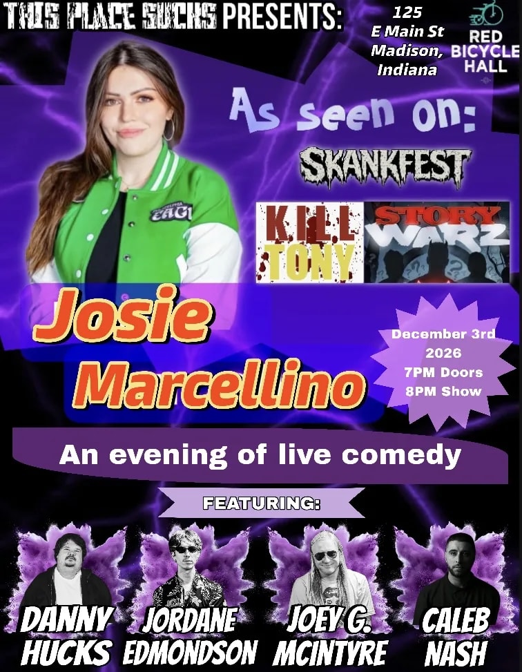 This Place Sucks Presents: Josie Marcellino & Friends at Red Bicycle Hall on Dec 3, 2026