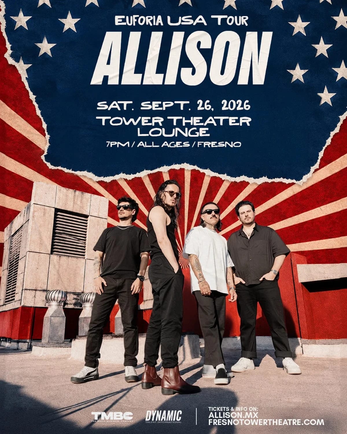 ALLISON Euforia USA Tour at Tower Theatre - Fresno on Sep 26, 2026