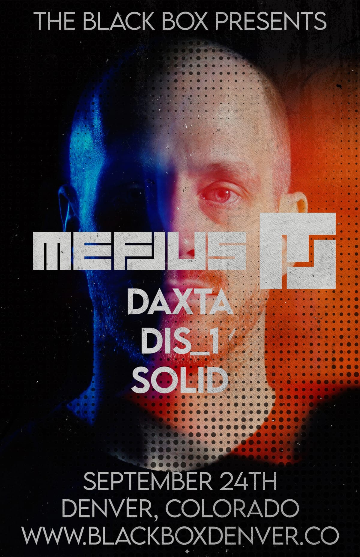 Mefjus w/ Daxta (MC), DiS_1, Solid at The Black Box on Sep 24, 2026
