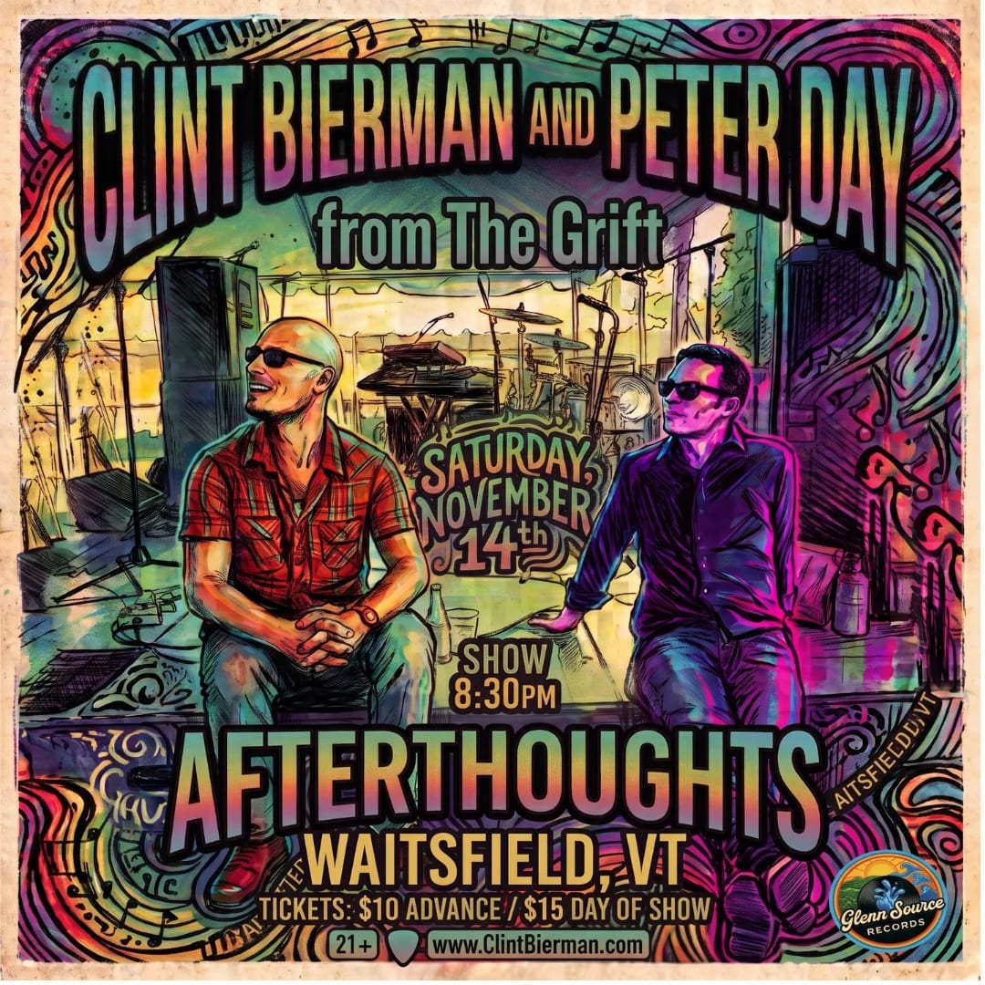 Clint Bierman and Peter Day at Afterthoughts on Nov 14, 2026