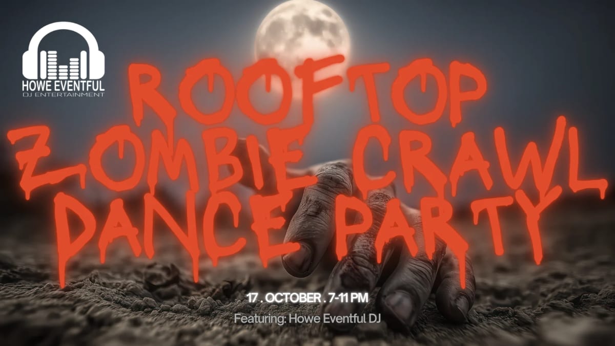 Rooftop Zombie Crawl Dance Party at 201 E 4th St on Oct 17, 2026