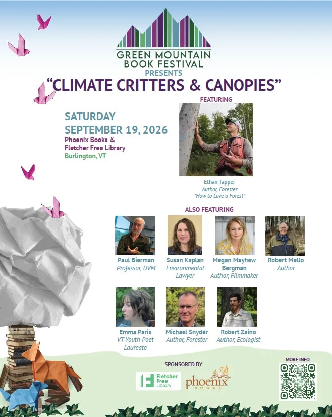 Nature Writing Workshop with Ethan Tapper | 2026 Green Mountain Book Festival: Climate Critters & Canopies at Phoenix Books…