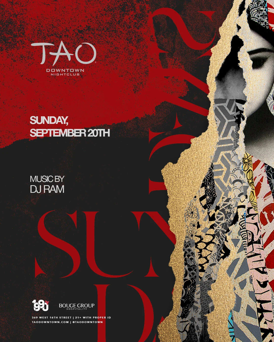 DJ Ram at TAO Downtown Nightclub on Sep 20, 2026