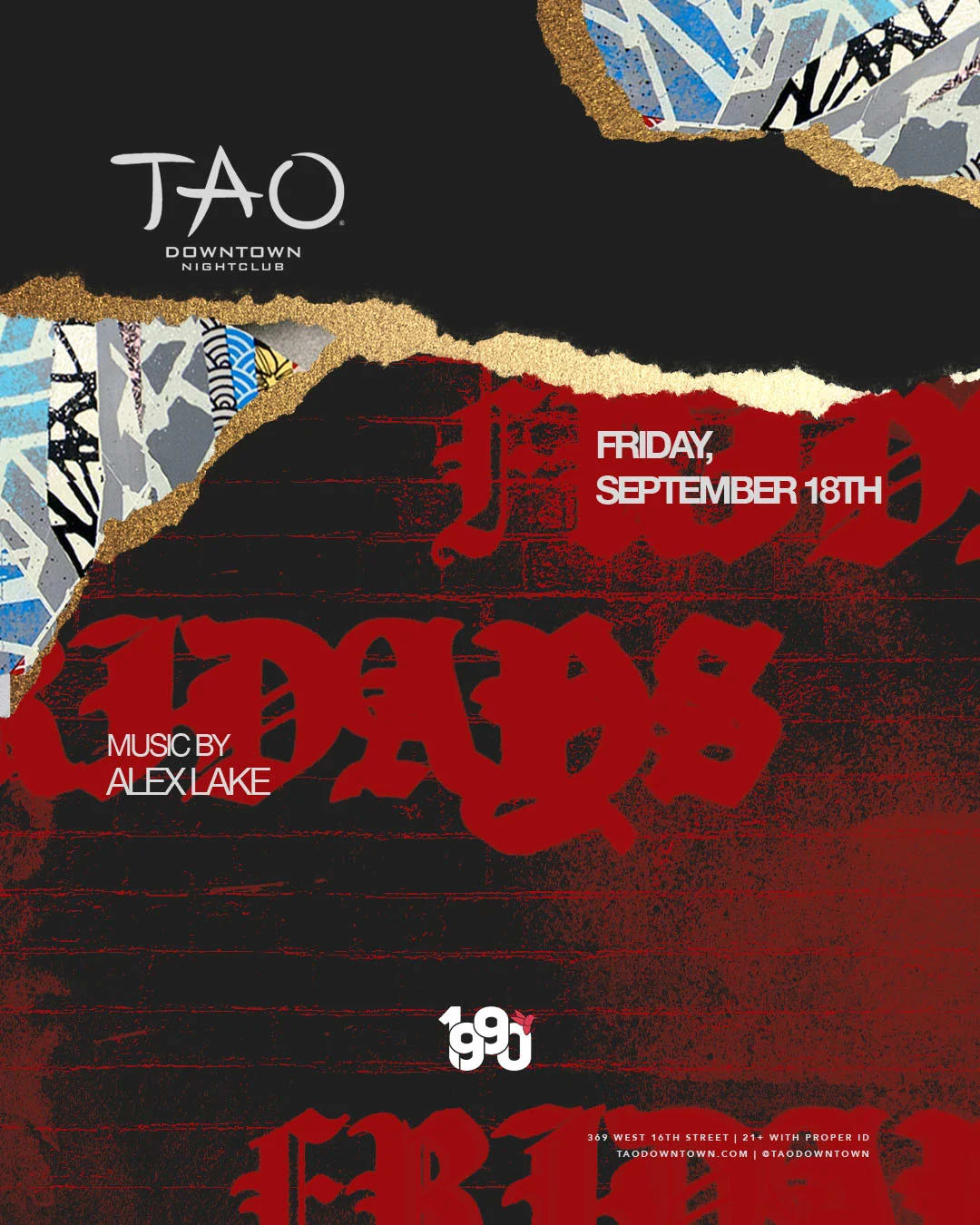 Alex Lake at TAO Downtown Nightclub on Sep 18, 2026