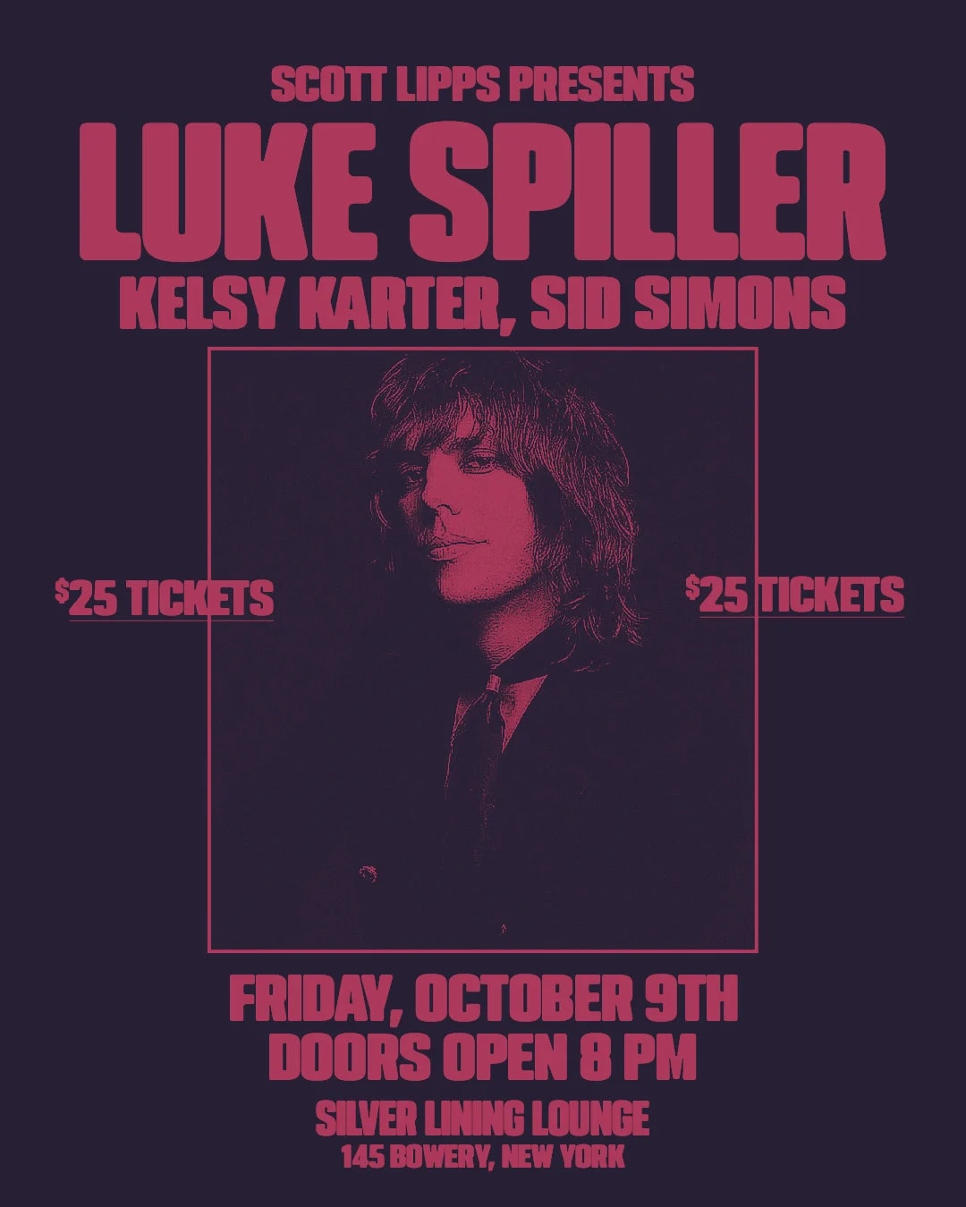 Luke Spiller, Kelsy Karter, Sid Simons at Silver Lining Lounge on Oct 9, 2026