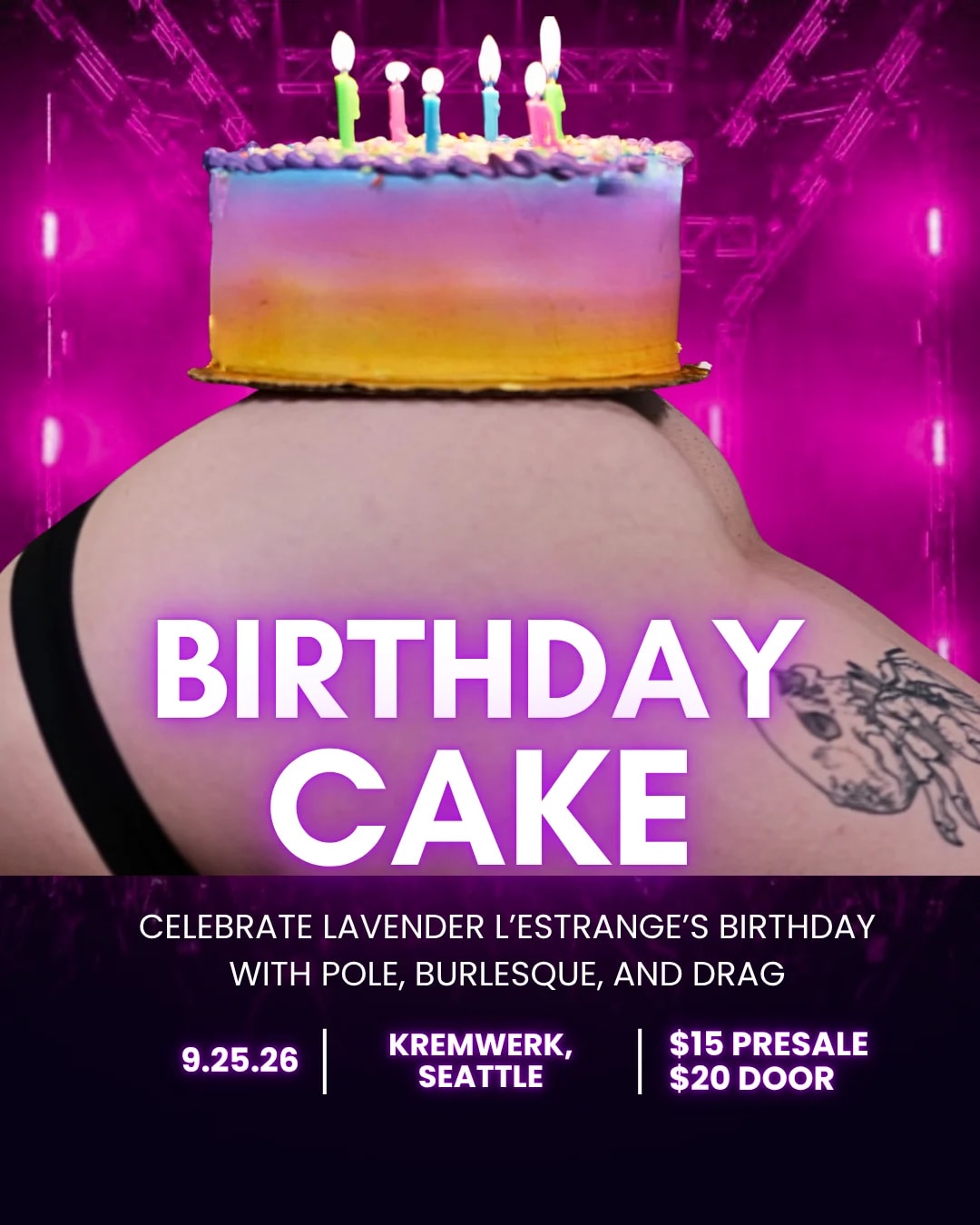 Birthday Cake at Kremwerk on Sep 25, 2026