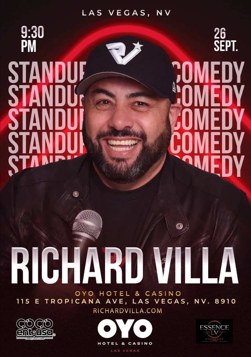 Richard Villa: Live in Las Vegas at OYO Hotel and Casino Las Vegas on Sep 26, 2026