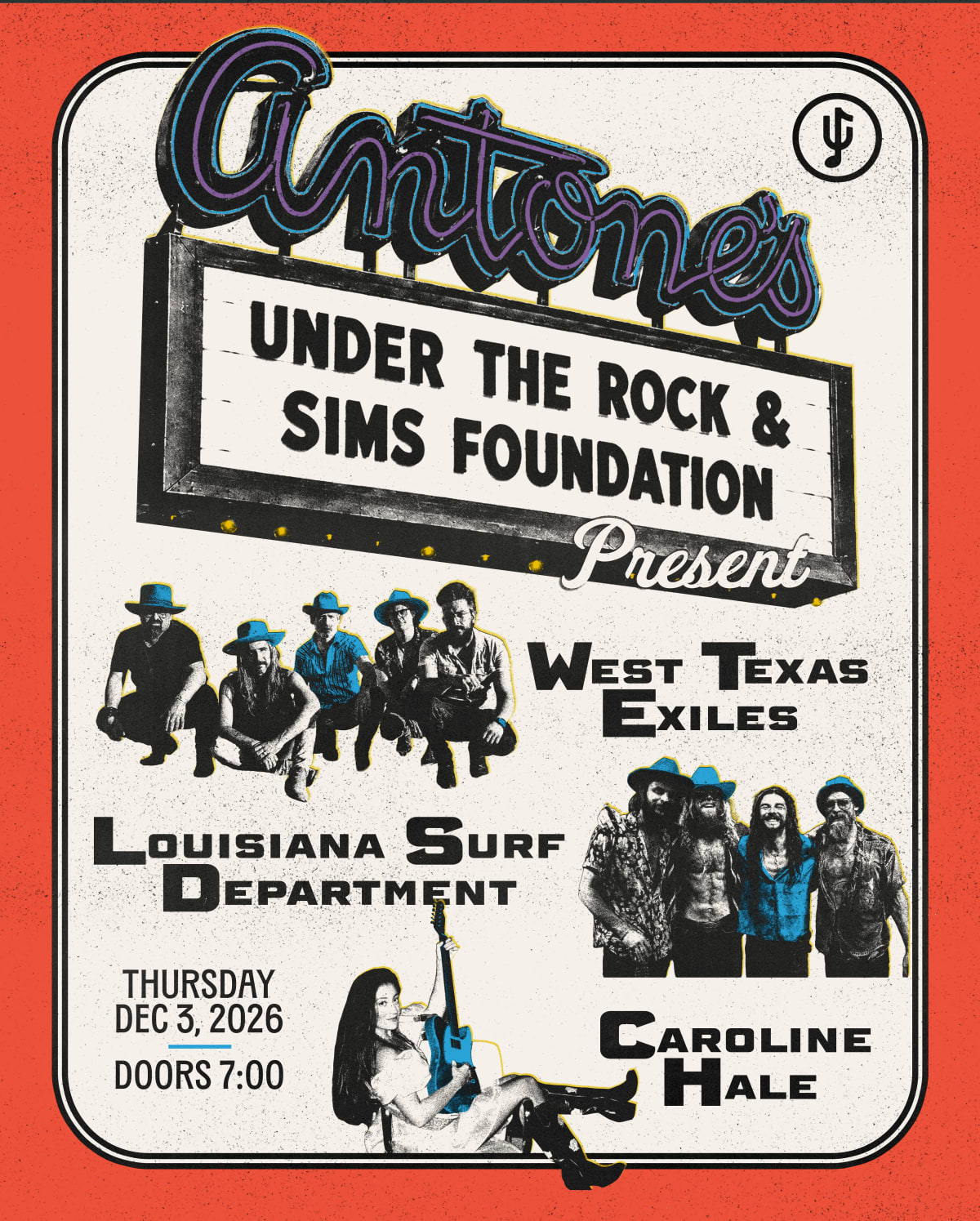 Under The Rock & SIMS @ Antone's at Antone's - Austin on Dec 3, 2026