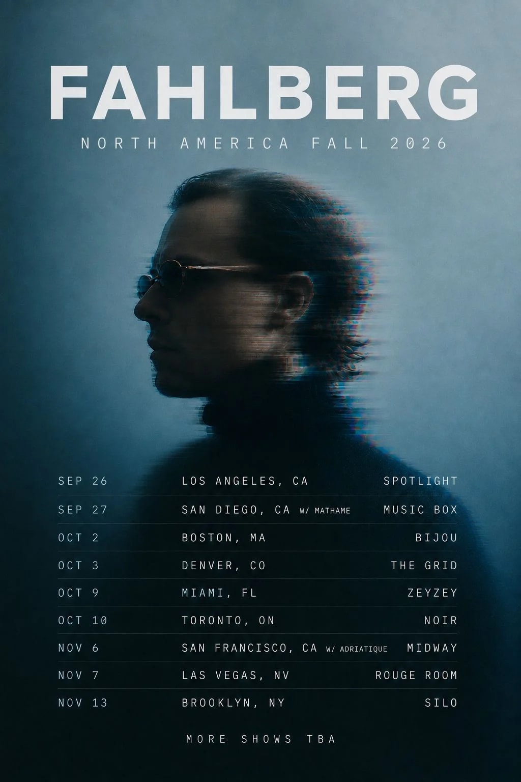Rouge Noir: Fahlberg at Rouge Room on Nov 7, 2026