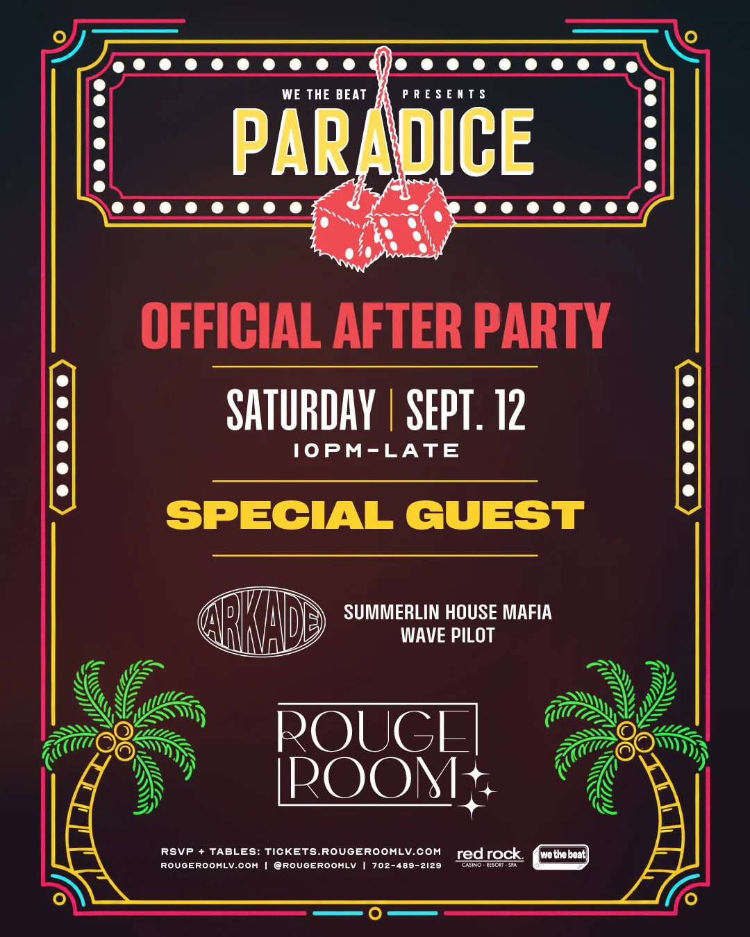 PARADICE Official After Party at Rouge Room on Sep 12, 2026