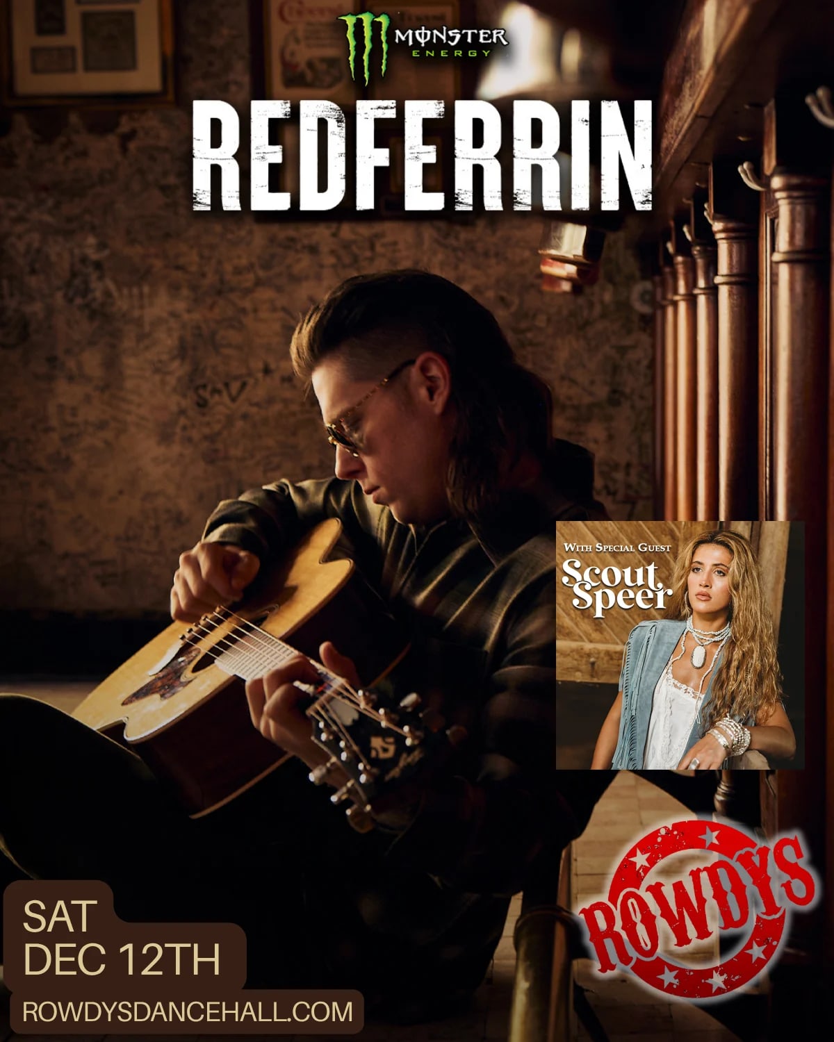Redferrin at Rowdys Spring at Rowdys Dance Hall - Spring on Dec 12, 2026
