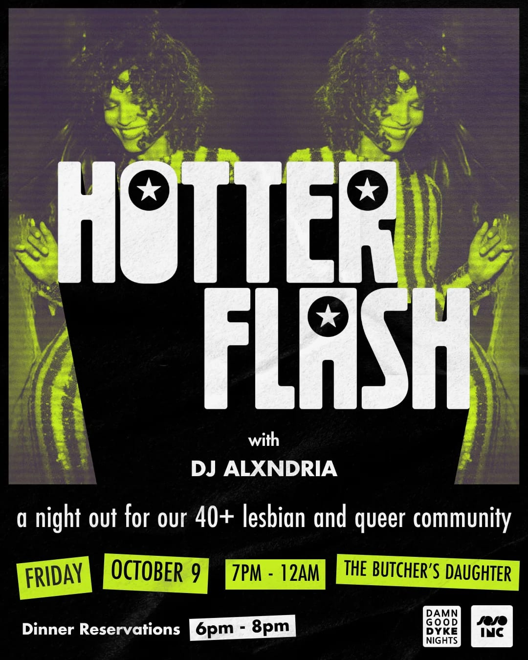 Hotter Flash at The Butcher's Daughter on Oct 9, 2026