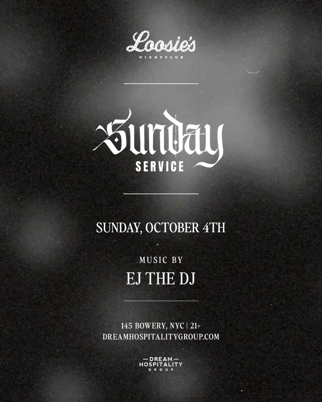 Loosie's Sunday Service at Silver Lining Lounge on Oct 4, 2026