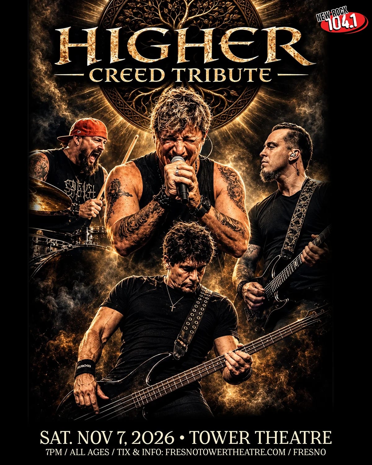 HIGHER CREED TRIBUTE at Tower Theatre for the Performing Arts on Nov 7, 2026