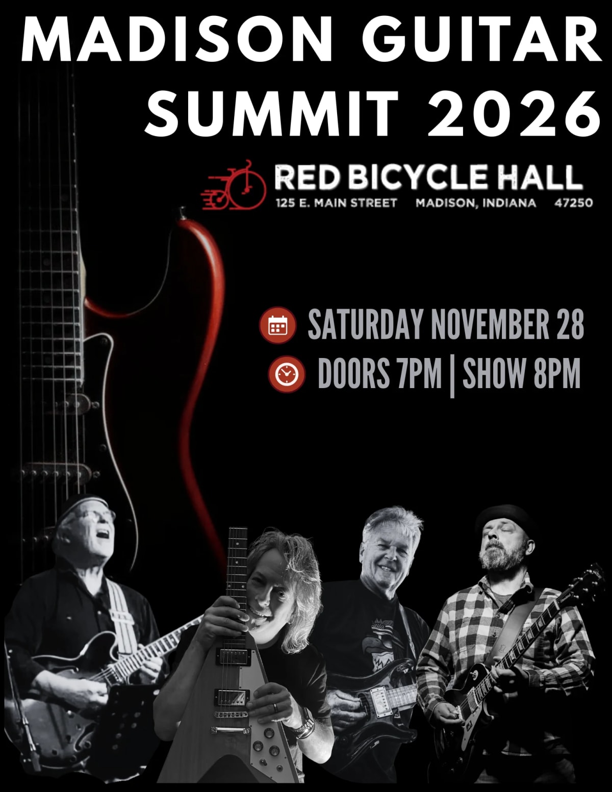 Madison Guitar Summit 2026 at Red Bicycle Hall on Nov 28, 2026