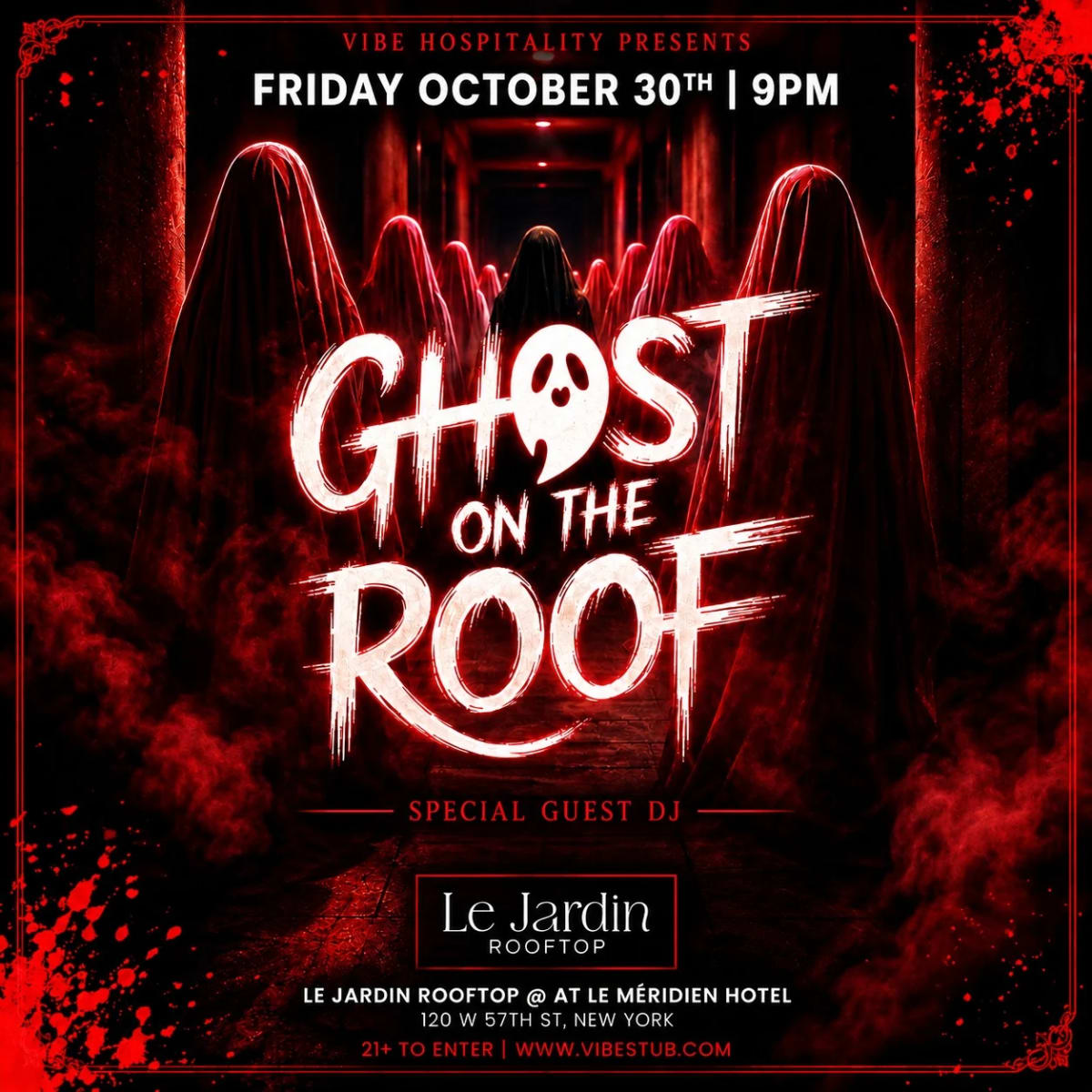 Ghost On The Roof — #1 Halloween Party in NYC @ Le Jardin Rooftop at Le Jardin Rooftop on Oct 30, 2026