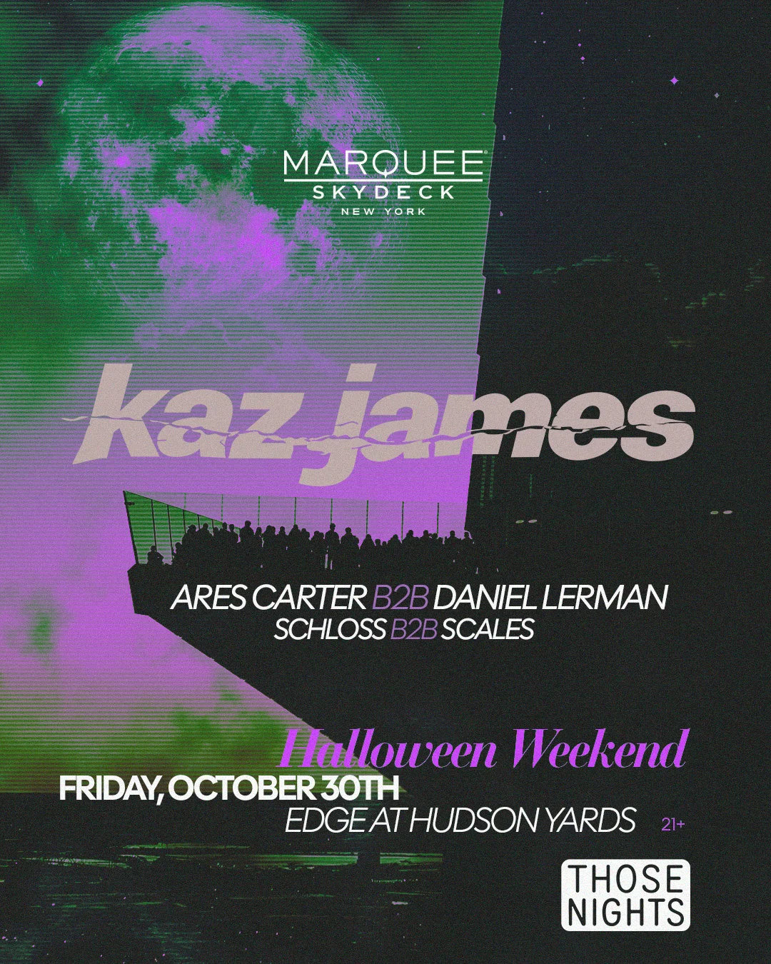 Kaz James at Marquee Skydeck on Oct 30, 2026