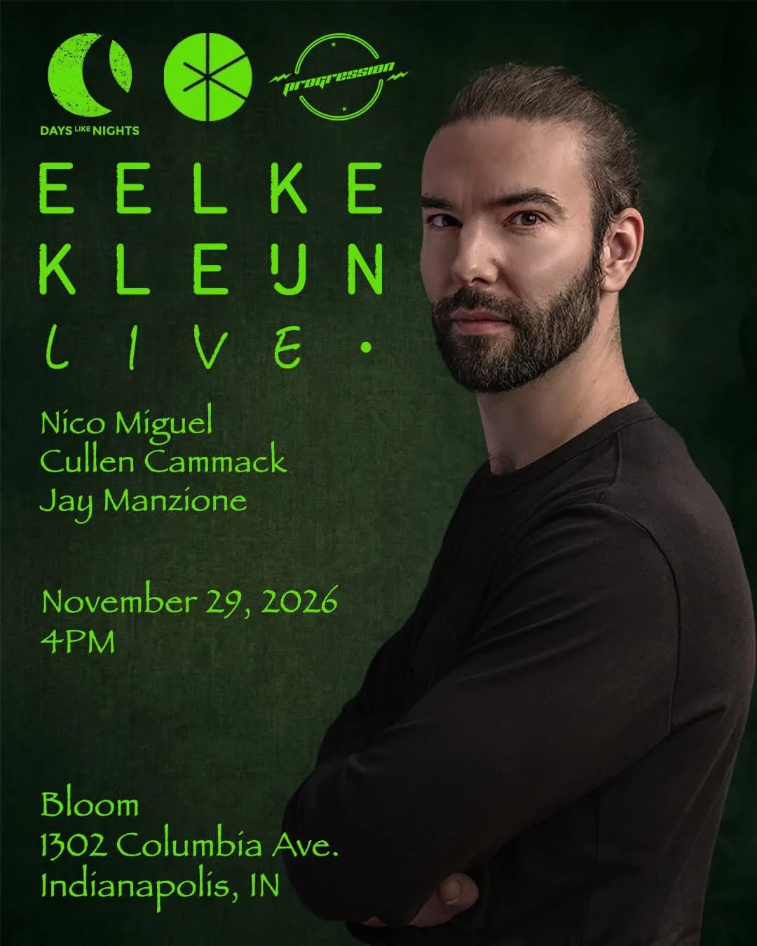 Eelke Kleijn (LIVE) | Bloom Bar Indy at Bloom Bar Indy on Nov 29, 2026