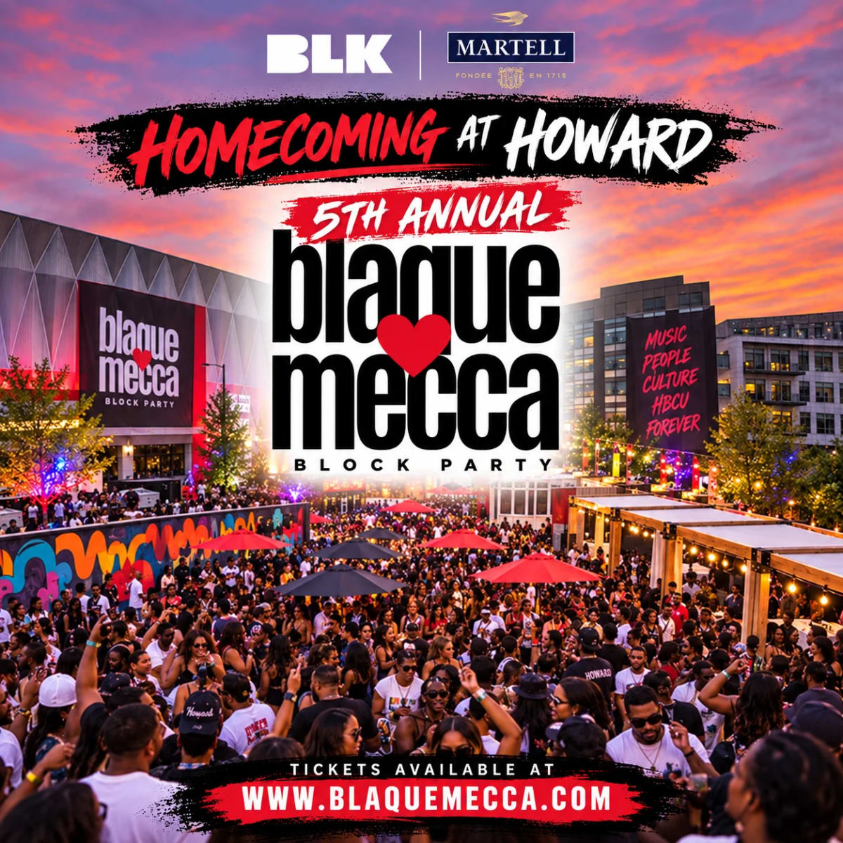 5th Annual Howard Homecoming Blaque Mecca Block Party at metrobar on Oct 17, 2026
