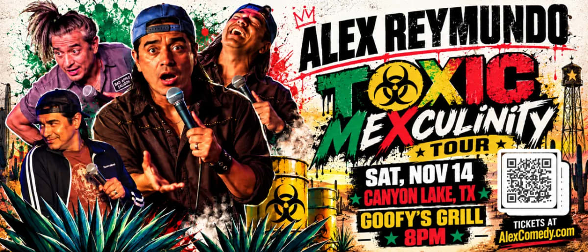Alex Reymundo: Live in Canyon Lake! at Goofy’s Grill on Nov 14, 2026