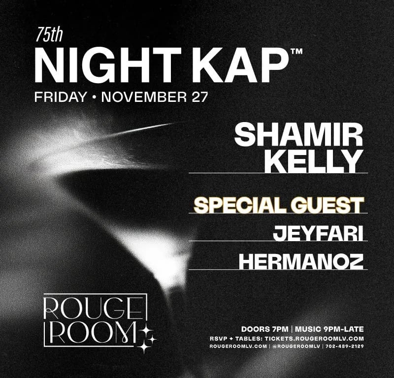 Night Kap at Rouge Room on Nov 27, 2026