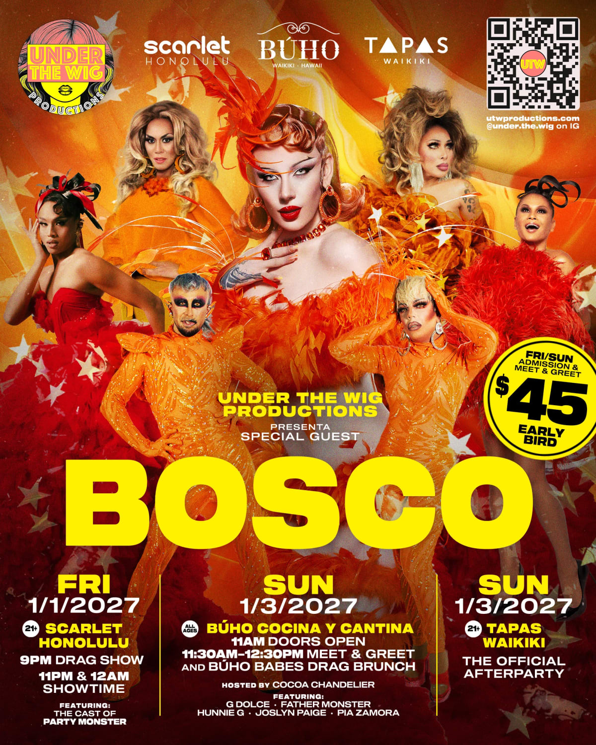 The Buho Babes Brunch Featuring Rupaul's Drag Race's BOSCO at Buho Cocina y Cantina on Jan 3, 2027