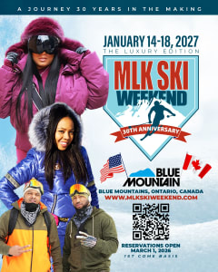 30th Anniversary MLK Ski Weekend in Canada Jan. 14-18, 2027